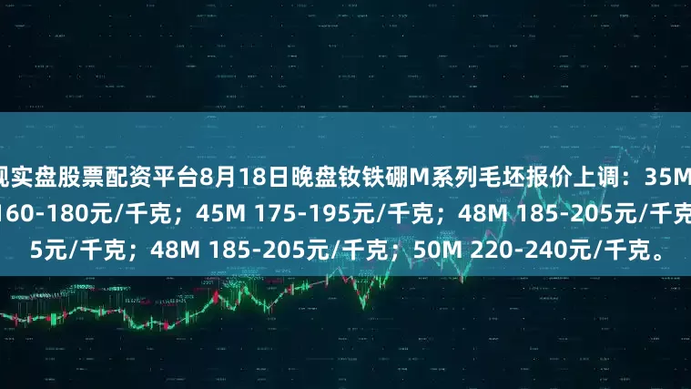 正规实盘股票配资平台8月18日晚盘钕铁硼M系列毛坯报价上调：35M 150-170元/千克；40M 160-180元/千克；45M 175-195元/千克；48M 185-205元/千克；50M 220-240元/千克。